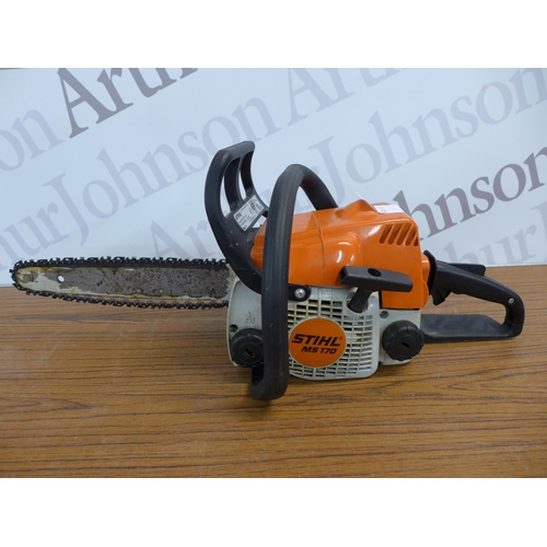 2208 - A Stihl MS170 compact petrol driven topper chainsaw (2007)