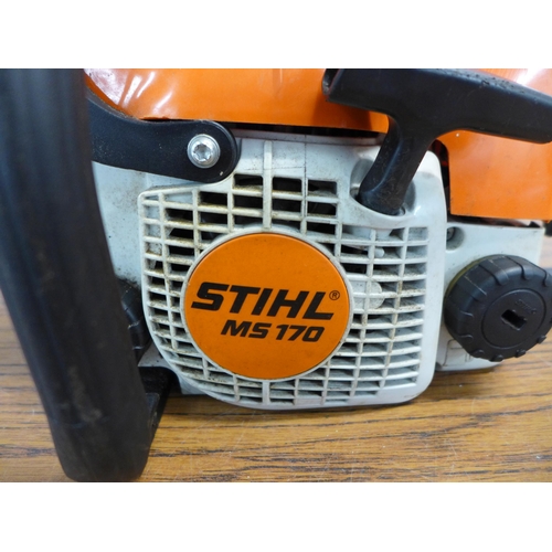 2208 - A Stihl MS170 compact petrol driven topper chainsaw (2007)