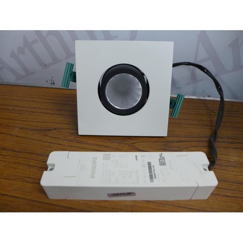 2277 - 2 Philips BBG523 LED 800/830 mini recessed down lights and 6 supreme lighting industrial style reces... 