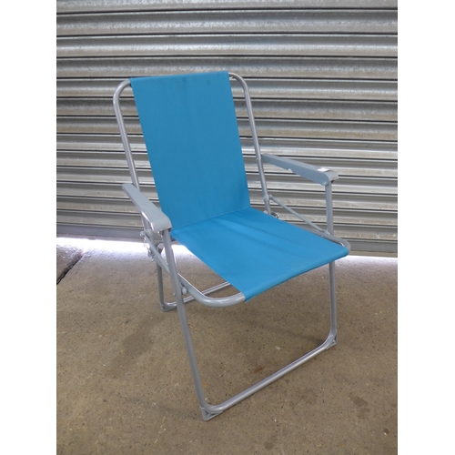 2293 - Two bloom folding camping chairs