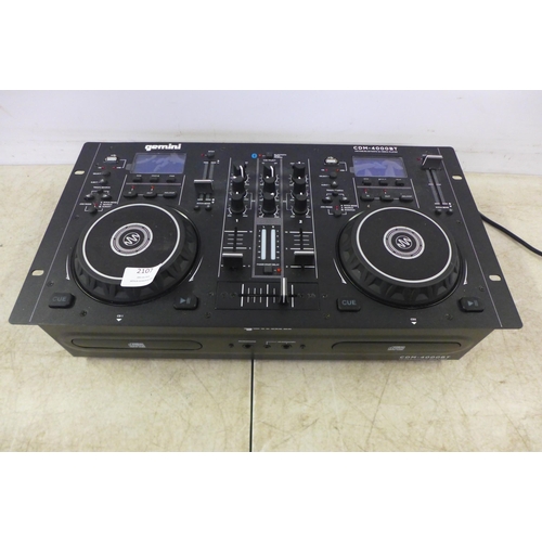 2107 - A Gemini CDM-4000 BT CD/USB/bluetooth DJ media player