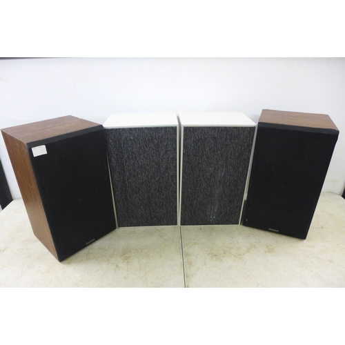 2132 - Two pairs of stereo speakers including Wharfedale 506 15-75w speakers and one other set of Hi-Fi spe... 