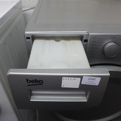 2142 - A Beko model DCX71100S 7kg free standing tumble dryer