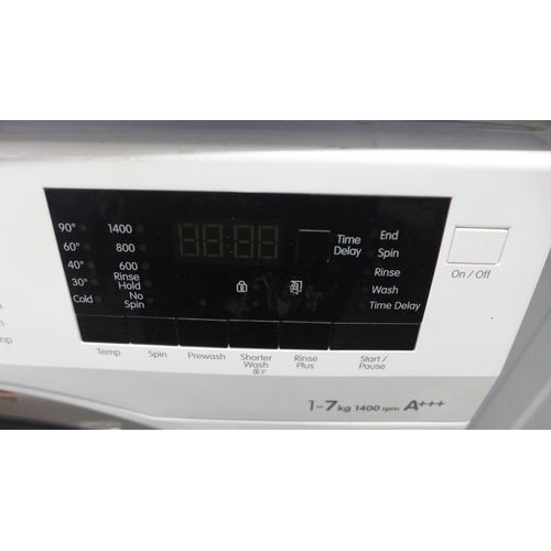 2145 - A Blomberg model LWF274411W 1-7kg, 1400rpm free standing washing machine