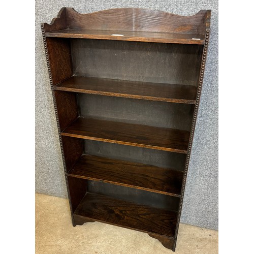 285 - An oak open bookcase