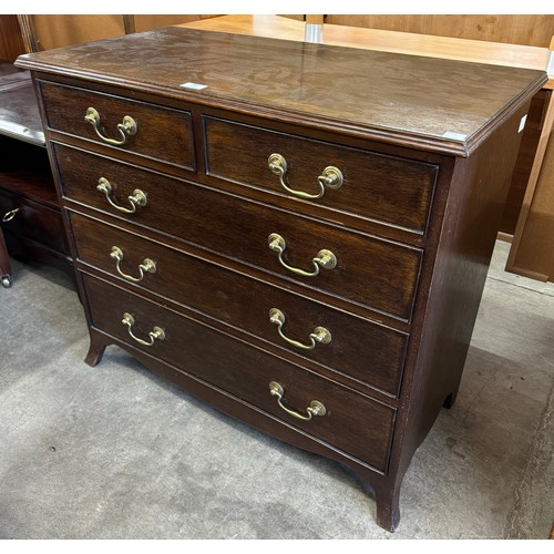 293 - A George III style mahogany chest of drawers