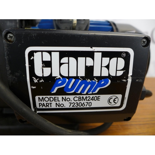 2310 - A Clarke Pump CBM240E, 230V, water boosting pump - 8251 - sold as scrap  *This lot is subject to VAT