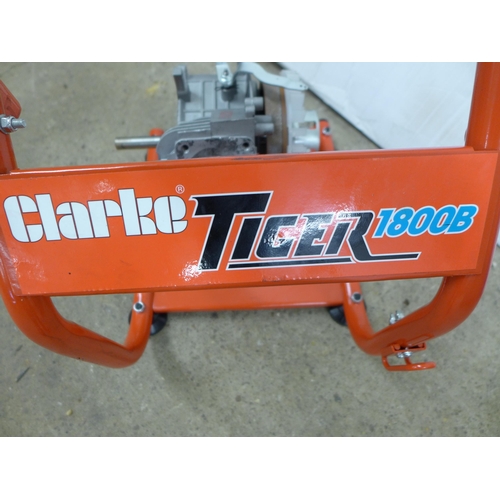 2328A - A Clarke Tiger 1800B, 3HP, 4 stroke petrol driven power washer (8219) - sold as scrap - * This lot i... 