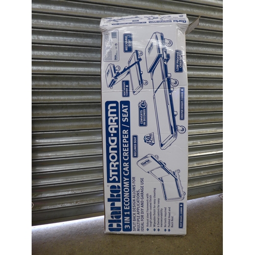 2330 - 3 Clarke 3-in-1 CMC60 car creeper trollies (8223 and 8249) - sold as scrap - * This lot is subject t... 