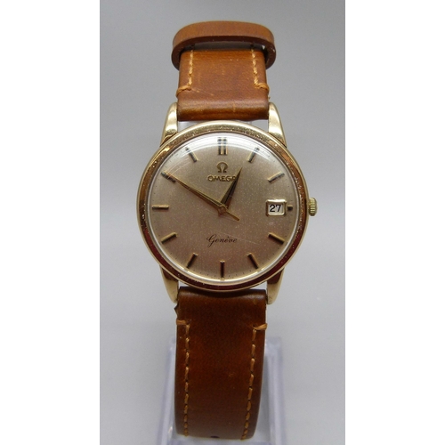 1044 - A 9ct gold cased Omega Geneve wristwatch