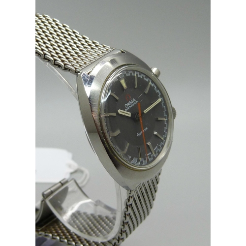 1045 - An Omega Chronostop wristwatch, grey racing dial