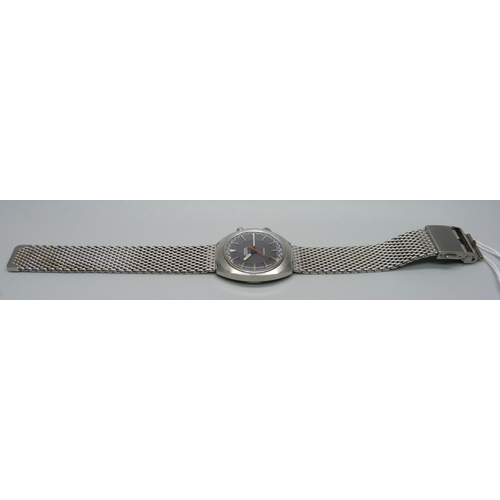 1045 - An Omega Chronostop wristwatch, grey racing dial