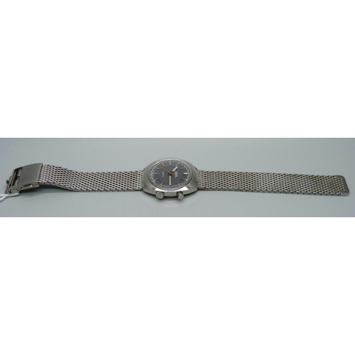 1045 - An Omega Chronostop wristwatch, grey racing dial