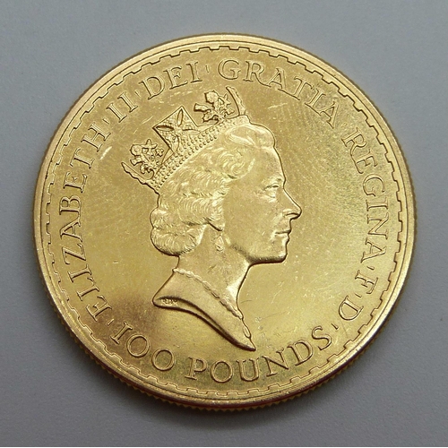 1057 - A 1987 One Ounce Fine Gold Britannia coin