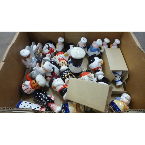 1112 - Two boxes of novelty salt and pepper shakers **PLEASE NOTE THIS LOT IS NOT ELIGIBLE FOR IN-HOUSE POS... 