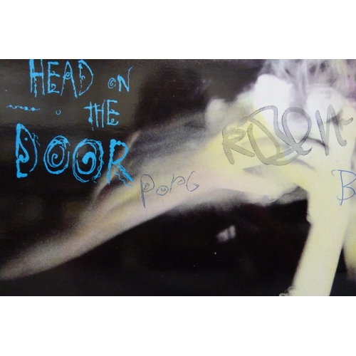 601 - The Cure, The Head on the Door LP record, promotional copy, signed by members of the band