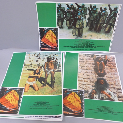 615 - Twelve Monty Python Life of Brian Spanish lobby cards