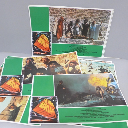 615 - Twelve Monty Python Life of Brian Spanish lobby cards