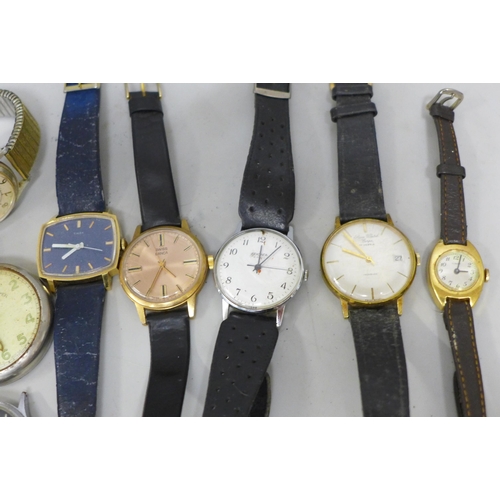 629 - A collection of mechanical wristwatches, Ingersoll, Rotary, Sekonda, some a/f