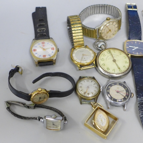 629 - A collection of mechanical wristwatches, Ingersoll, Rotary, Sekonda, some a/f