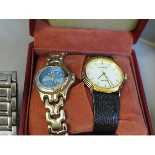 640 - Ladies and gentlemans wristwatches, including Pulsay Day/Date, Rotary Day/Date, Citizen Promaster Wi... 