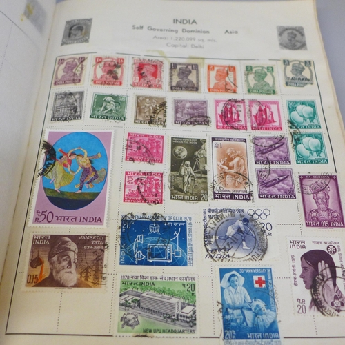 646 - Four albums of World stamp collections