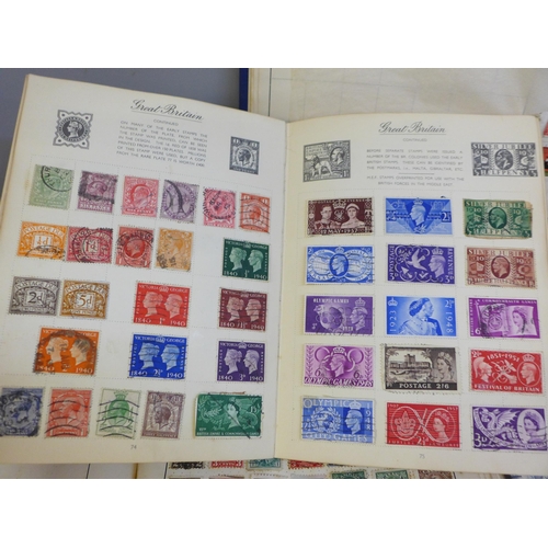 646 - Four albums of World stamp collections