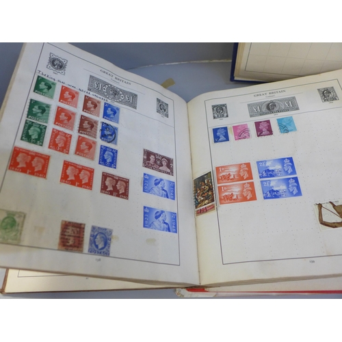 646 - Four albums of World stamp collections