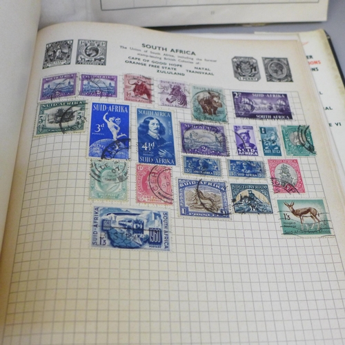 646 - Four albums of World stamp collections