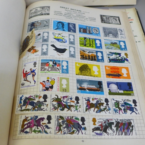 646 - Four albums of World stamp collections