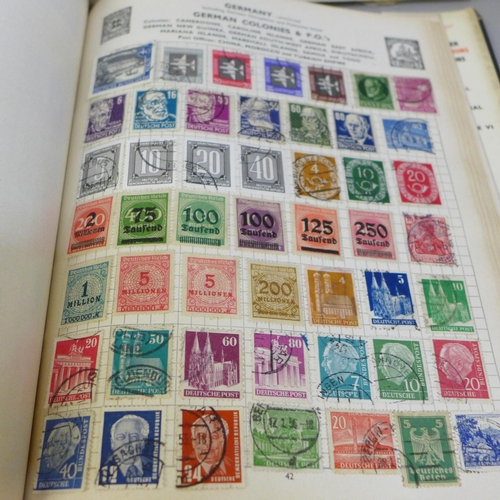 646 - Four albums of World stamp collections