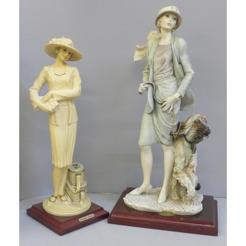 658 - Two figurines, Florence Guiseppe Armani Mabel and Teresa