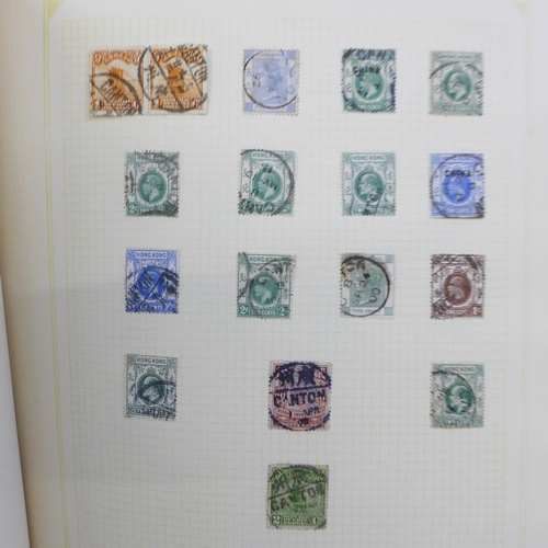 677 - Album of stamps collected for Chinese postmarks, including treat ports, IJPO etc