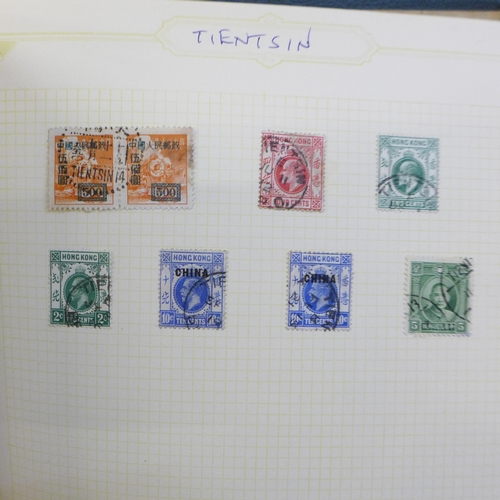 677 - Album of stamps collected for Chinese postmarks, including treat ports, IJPO etc