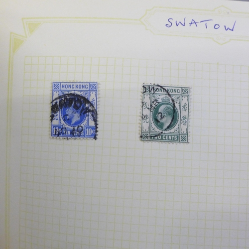 677 - Album of stamps collected for Chinese postmarks, including treat ports, IJPO etc