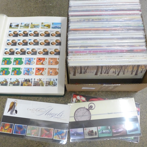 678 - Great Britain 1981-2000 unmounted mint commemoratives in stock box and in 170+ presentation packs. F... 