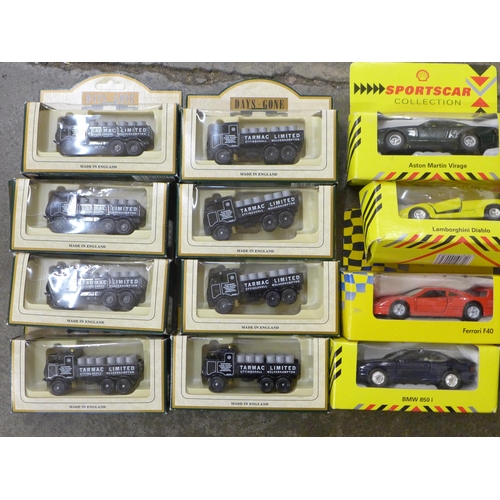 697 - A collection of die-cast model vehicles, Days Gone, Corgi, Maisto, boxed