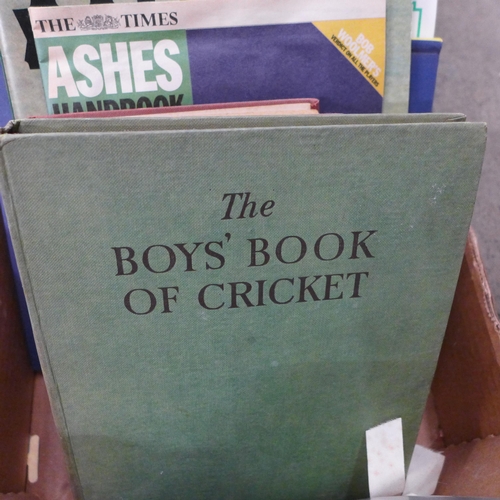 702 - A box of assorted sporting ephemera