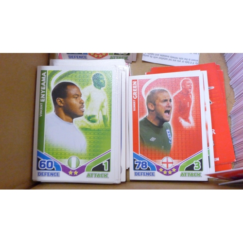 727 - One Thousand plus Match Attax South African 2010 World Cup collector's cards including Ronaldo, Ague... 