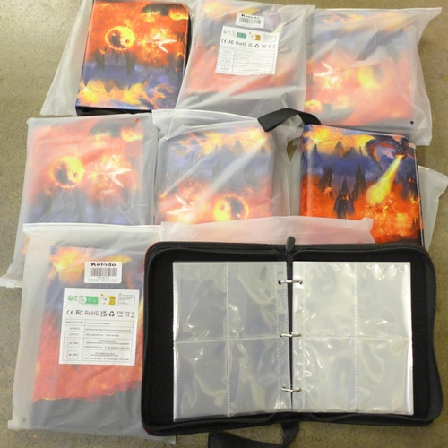 739 - Eight Pokemon card binders