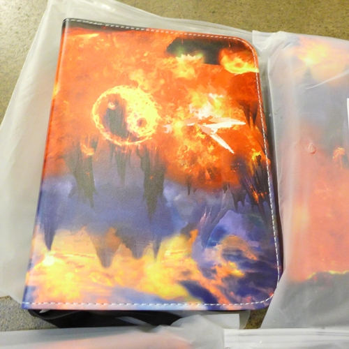 739 - Eight Pokemon card binders