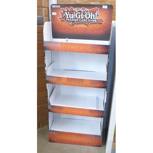 747 - A cardboard Yu-Gi-Oh! trading card free standing display unit **PLEASE NOTE THIS LOT IS NOT ELIGIBLE... 