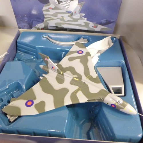 748 - Two Corgi Aviation Archive Military Air Power die-cast aeroplanes, Avro Vulcan B2 and a Hercules C1K... 