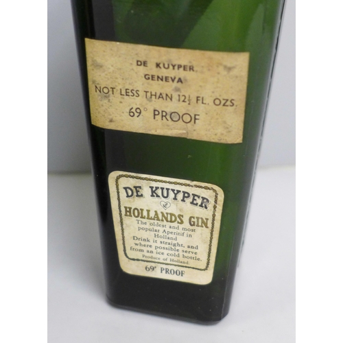 778 - Two bottles of spirits, De Kuyper Hollands Gin and Gavioli Nocino