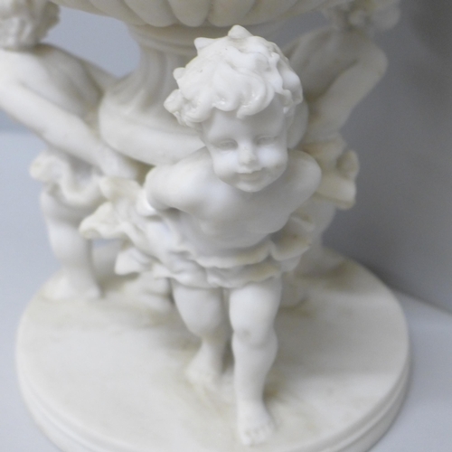 779 - A Cherub table centerpiece pedestal bowl, 28cm