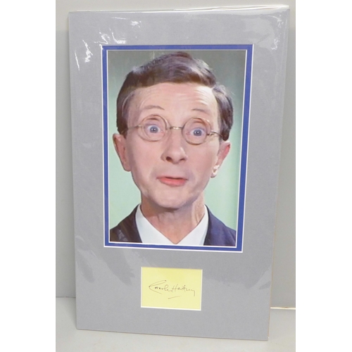 794 - A Charles Hawtrey (Carry On) autographed display, (no COA)