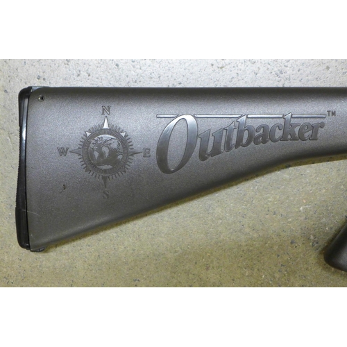 802 - A Crosman Outbacker pump up air rifle, circa 1972/3