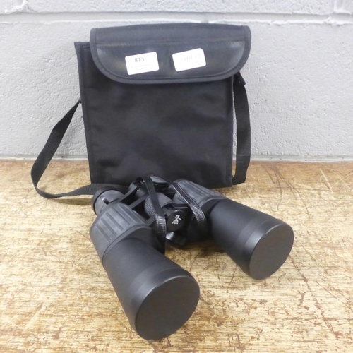 813 - A pair of Sunagor 10x50 binoculars with soft case