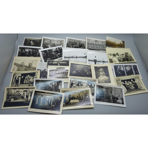 818 - A collection of WWII prisoner of war photographs, Stalag 383, (Hohenfels, Bavaria), including ninete... 