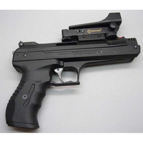 825 - A HW40 air pistol .22, single shot pneumatic with Crosman red dot sight system, automatic safety